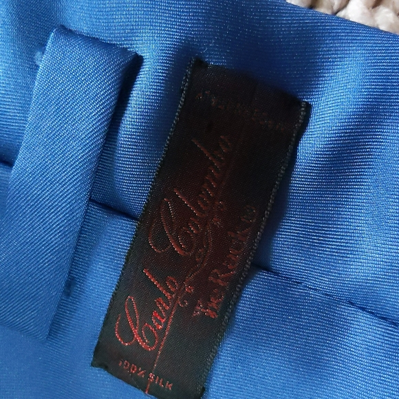 💎2/$20 ROYAL BLUE SILK TIE - Picture 3 of 3